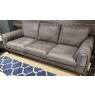 Tarquin 3 Seater Sofa in Leather (Alabama) Dark Grey 53701 W241cm D101cm H 91cm Tarquin 3 Seater Sofa in Leather (Alabama) Dark Grey 53701 W241cm D101cm H 91cm