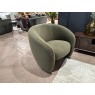 Curvo Armchair in Moss Green Fabric Curvo Armchair in Moss Green Fabric