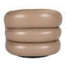 Cascade Leather Swivel Chair- Taupe Cascade Leather Swivel Chair- Taupe