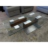 Venjakob Walnut & Glass Top Coffee Table Venjakob Walnut & Glass Top Coffee Table