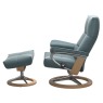 Stressless David Medium Signature Chair & Stool - Promo Stressless David Medium Signature Chair & Stool - Promo