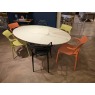 KARTELL GLOSSY OVAL TABLE WITH 4 X A.I. CHAIRS AND 2 X MASTERS CHAIRS KARTELL GLOSSY OVAL TABLE WITH 4 X A.I. CHAIRS AND 2 X MASTERS CHAIRS