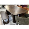 ARC- Dining Table, Dining Bench and 2 Holme Dining Chairs in Rust ARC- Dining Table, Dining Bench and 2 Holme Dining Chairs in Rust