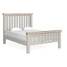 Harbour Stone Grey Slatted Double Bed