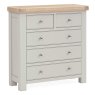 Harbour Stone Grey 2 over 3 Drawer Chest