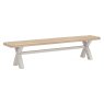 Harbour Stone Grey Cross Bench