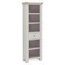 Harbour Stone Grey Slim Bookcase