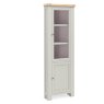Harbour Stone Grey Corner Display Cabinet