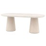 Gallery Direct Pedra Oval Dining Table Travertine Gallery Direct Pedra Oval Dining Table Travertine