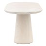 Gallery Direct Pedra Oval Dining Table Travertine Gallery Direct Pedra Oval Dining Table Travertine
