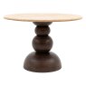 Sculpt Round Dining Table and 4 Hinks Dining Chairs (Brown) Sculpt Round Dining Table and 4 Hinks Dining Chairs (Brown)