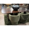 Arc Table & $ x Moss Green Holm Armchairs Arc Table & $ x Moss Green Holm Armchairs