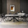 Francesco Extending Dining Table and 6 Dark Grey Dallas Chairs Francesco Extending Dining Table and 6 Dark Grey Dallas Chairs