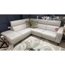 ATILLA- LHF Corner Sofa With Power Recliner in Soleda Silver Grey Leather ATILLA- LHF Corner Sofa With Power Recliner in Soleda Silver Grey Leather