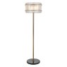Feline Marble and Brass Floor Lamp