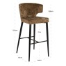 Taylor Brandy Fusion Bar Stool Taylor Brandy Fusion Bar Stool