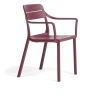 Nardi Cassia Outdoor Dining Armchair- Borgogna Nardi Cassia Outdoor Dining Armchair- Borgogna