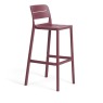 Nardi Cassia Outdoor Barstool- Borgogna