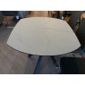 Giza Dining Table 130cm Swivel Matt Marble White Giza Dining Table 130cm Swivel Matt Marble White