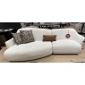 Rom-Curve 253cm Sofa with 1 Right Arm and Chaise on Left- in Grade 4 Fabric