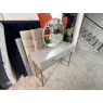 Amari dressing table and round mirror Amari dressing table and round mirror