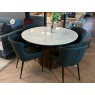 Crosby Marble Table + 4 Bottle Green Versa Chairs PU Crosby Marble Table + 4 Bottle Green Versa Chairs PU