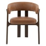 Onda Dining Chair- Brown Leather Onda Dining Chair- Brown Leather