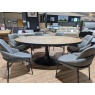 Heston, Large Oval Table plus 6 x Grey Liam Chairs Heston, Large Oval Table plus 6 x Grey Liam Chairs