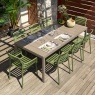 Nardi Doga Outdoor Armless Chair- Agave Nardi Doga Outdoor Armless Chair- Agave