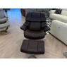 Ekornes Reno Cross Chair & Stool in Noblesse Ekornes Reno Cross Chair & Stool in Noblesse