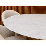 Raffi 120cm Round Dining Table with 4 x Jasmin Misty White Dining Chairs Raffi 120cm Round Dining Table with 4 x Jasmin Misty White Dining Chairs