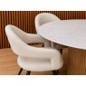 Raffi 120cm Round Dining Table with 4 x Jasmin Misty White Dining Chairs Raffi 120cm Round Dining Table with 4 x Jasmin Misty White Dining Chairs