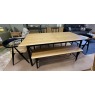 ERCOL-MONZA EXTENDING DINING TABLE & 4 CHAIRS PLUS BENCH ERCOL-MONZA EXTENDING DINING TABLE & 4 CHAIRS PLUS BENCH
