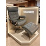 Stressless Erik Cross Chair & Stool - Medium Size