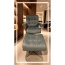 Stressless Erik Cross Chair & Stool - Medium Size Stressless Erik Cross Chair & Stool - Medium Size