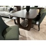 Arc Table, Bench & 4x Matching chairs in Green Fabric
