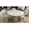 RAFFI DINING- 120cm ROUND DINING TABLE & 4 JASMINE CHAIRS RAFFI DINING- 120cm ROUND DINING TABLE & 4 JASMINE CHAIRS
