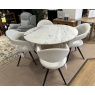 RAFFI DINING- 120cm ROUND DINING TABLE & 4 JASMINE CHAIRS RAFFI DINING- 120cm ROUND DINING TABLE & 4 JASMINE CHAIRS
