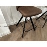 Dallas Counter Height Barstool with Swivel Action in Brown Fabric Dallas Counter Height Barstool with Swivel Action in Brown Fabric