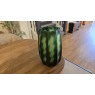 Large Thick Green Glass Vase