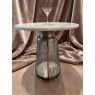 Seville Side Table in Blue and White (2x Available) Seville Side Table in Blue and White (2x Available)