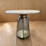 Seville Side Table in Blue and White (2x Available) Seville Side Table in Blue and White (2x Available)