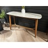 Barcelona Console Table in Wood and Stone Barcelona Console Table in Wood and Stone