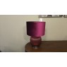 Frost Purple Pleated Glass Table Lamp