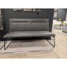 Sam, High Back Bench in Grey