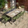 Nardi Rio Outdoor Dining Set with 6 Doga Chairs & 2 Doga Armchairs Nardi Rio Outdoor Dining Set with 6 Doga Chairs & 2 Doga Armchairs