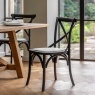 Gallery Direct Black Linen Chair Gallery Direct Black Linen Chair