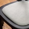 Gallery Direct Black Linen Chair Gallery Direct Black Linen Chair