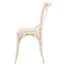 Gallery Direct Cafe White Linen Chair Gallery Direct Cafe White Linen Chair