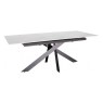 Amine Extendable Dining Table & 4 Dining Chairs in Grey Amine Extendable Dining Table & 4 Dining Chairs in Grey